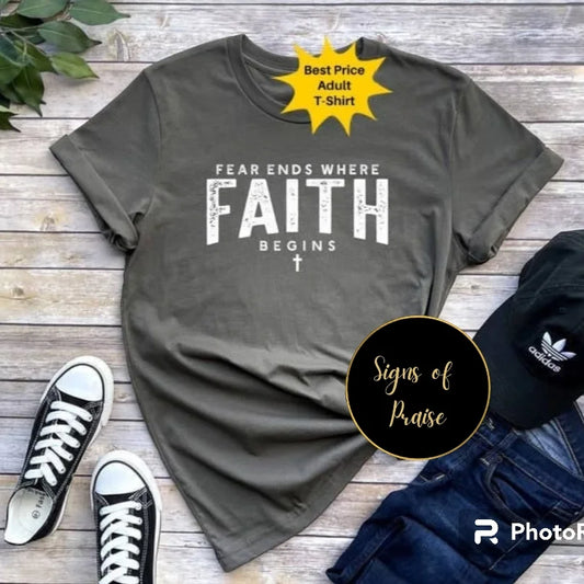Fear ends where Faith Begins Sweatshirt
